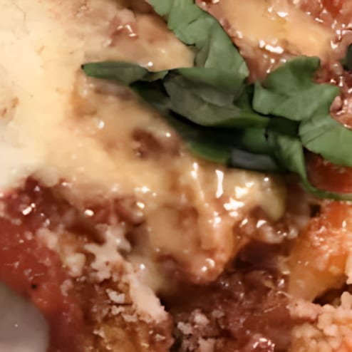 Eggplant Parmigiana.